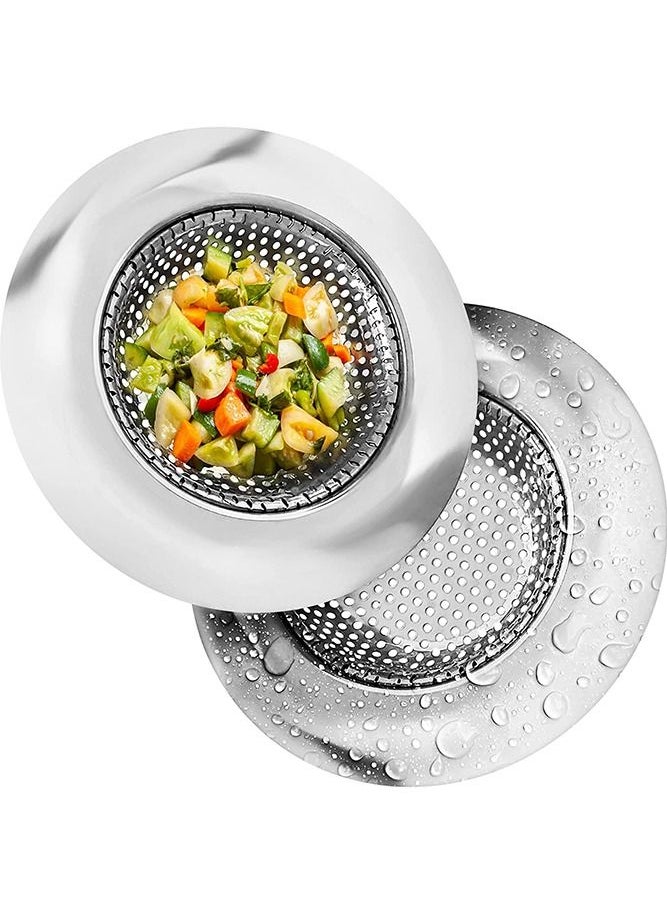 Generic Kitchen Sink Strainer - Food Catcher for Most Sink Drains - Rust Free Stainless Steel - 2 Pack  - Image 1