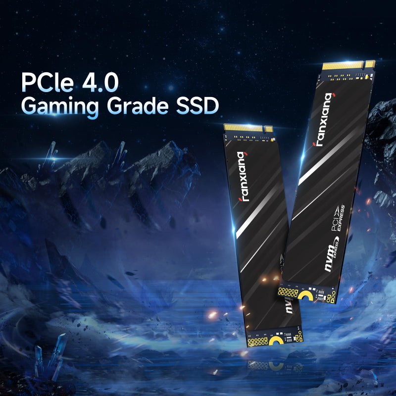 fanxiang fanxiang 1TB NVMe SSD PCIe Gen4 M.2 SSD for PS5, Up to 4800 MB/s, Internal Gaming SSD for PS5, 3D NAND SLC Cache Solid State Drive Upgrade Storage for PC/Laptops S690Q - Image 2