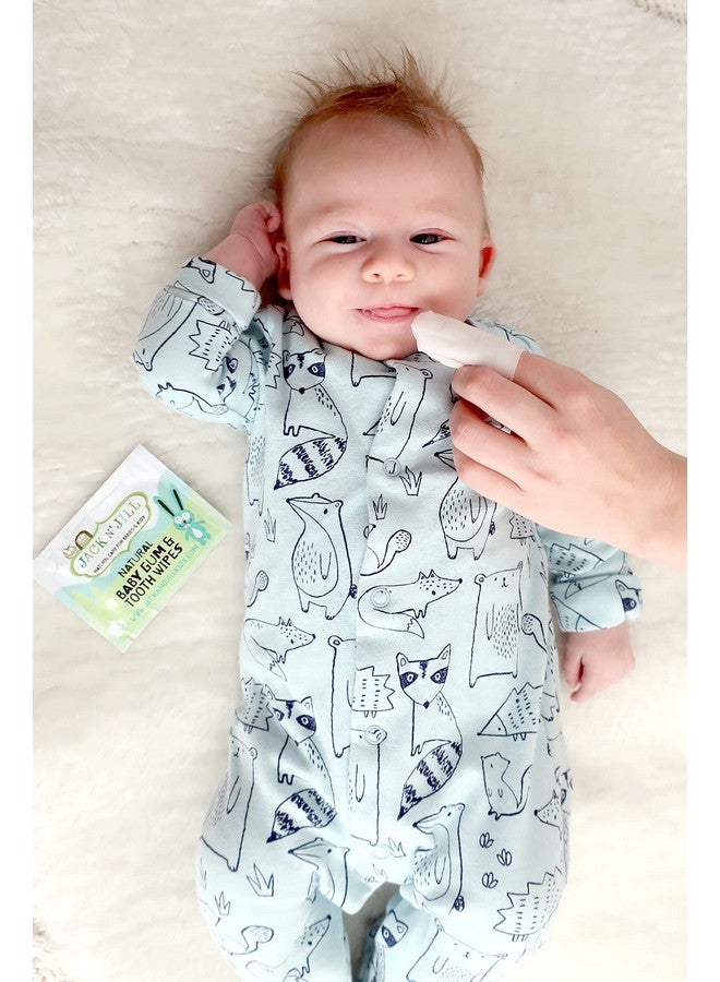Jack N' Jill Jack N' Jill Baby Gum & Tooth Wipes - Natural & Safe, Contains only Water & Xylitol, Soft Cotton, Free from Fluoride & Sugar, Baby Mouth Wipes - 25 Individually Wrapped Wipes - Image 3