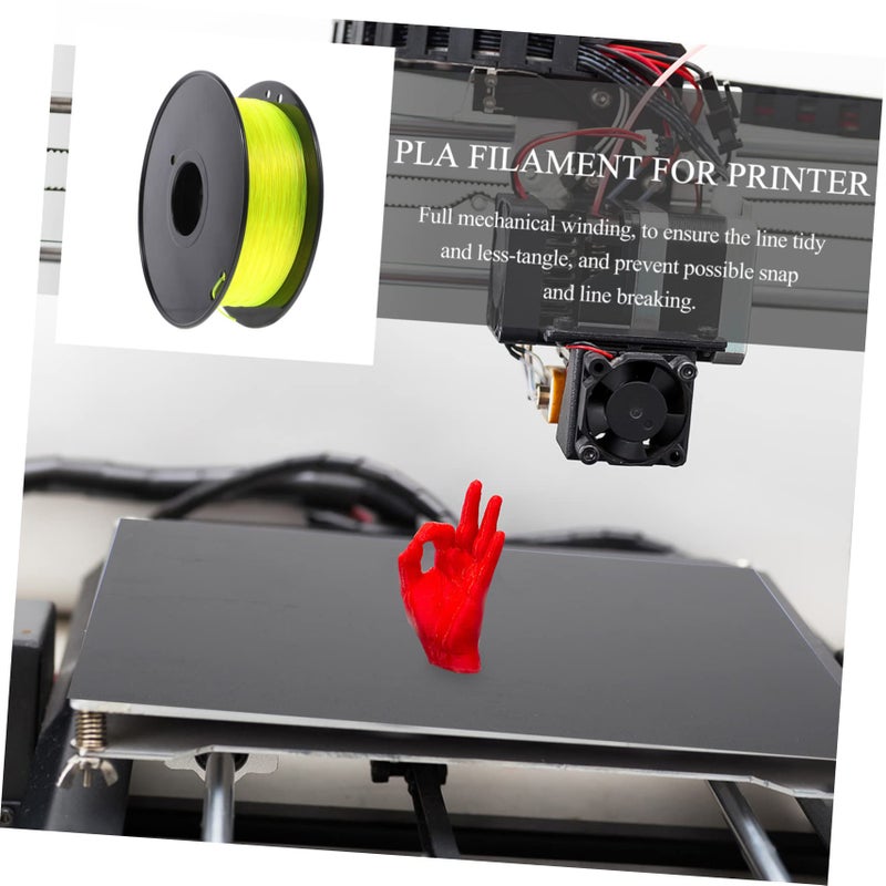 خيط الطباعة ثلاثية الأبعاد من TPU المرن أصفر 1 لفة للنماذج المقاومة للاهتراء - Image 3