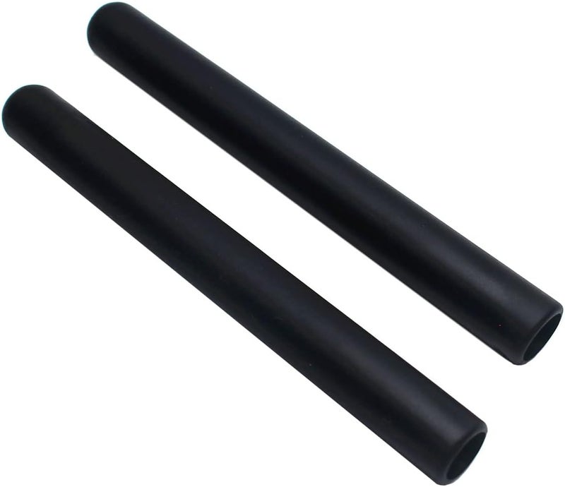 TUOREN 2pcs Drumstick Grips - Comfortable Anti-Slip Handles for Drumming Exercise (Black) - Image 1