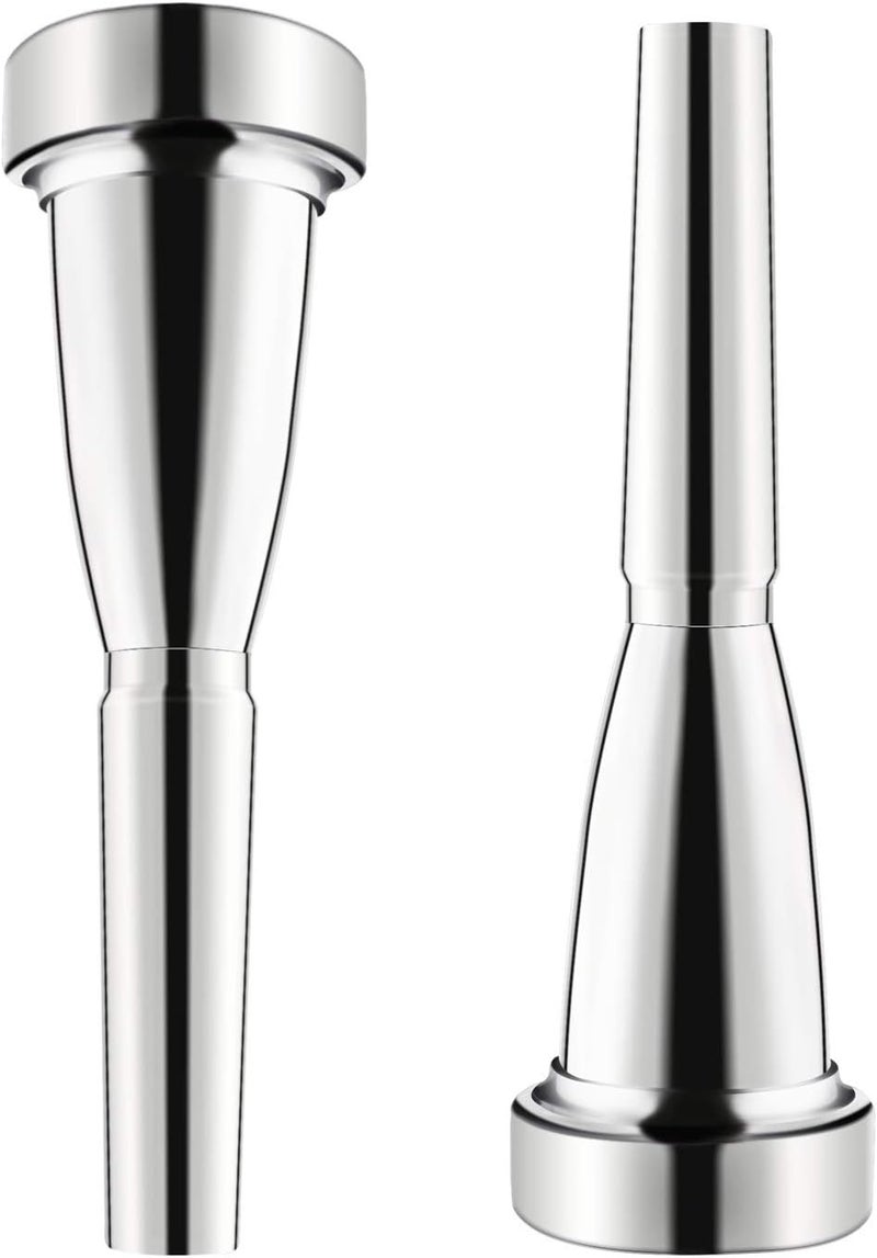 EastRock Replacement Plated Silver Trumpet Mouthpiece (7C) - Image 4