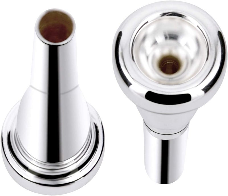 EastRock Replacement Plated Silver Trumpet Mouthpiece (7C) - Image 3