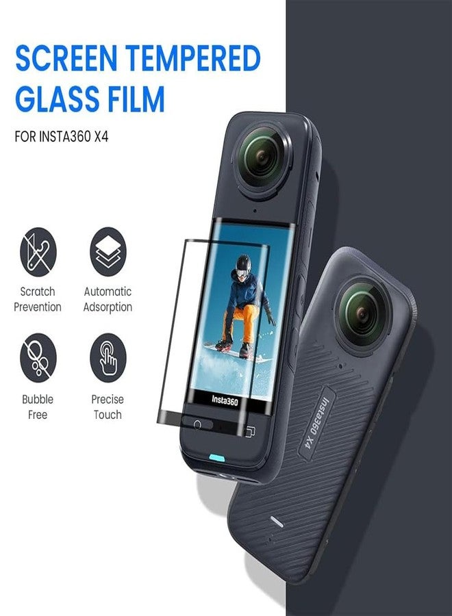 Action Pro Tempered Glass + Lens Guard Compatible with Insta360 X4 Camera Accessories - Image 5