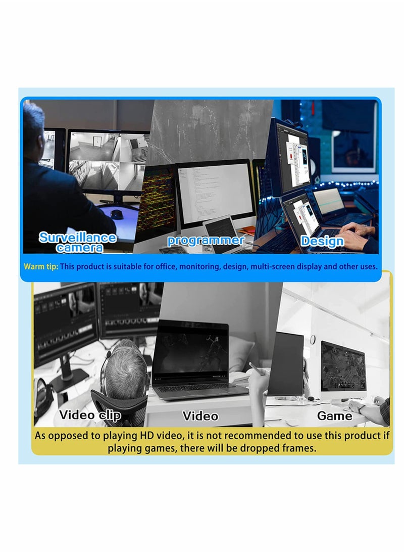 Excefore - USB to HDMI Adapter for Multiple Monitors 1080P Compatible with Windows XP/7/8/10/11 - Image 1