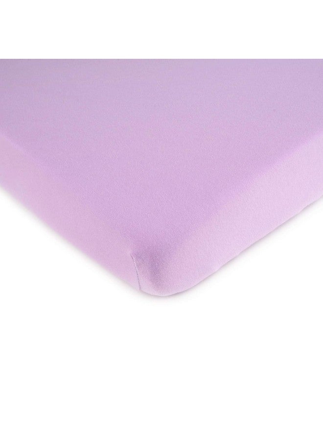 SHEETWORLD.COM شيت وورلد شريحة مخصصة من قطن جيرسي 100% لسلة موسى 13 × 27، لافندر صلب، صنع في الولايات المتحدة - Image 1