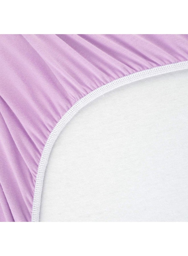 SHEETWORLD.COM شيت وورلد شريحة مخصصة من قطن جيرسي 100% لسلة موسى 13 × 27، لافندر صلب، صنع في الولايات المتحدة - Image 2