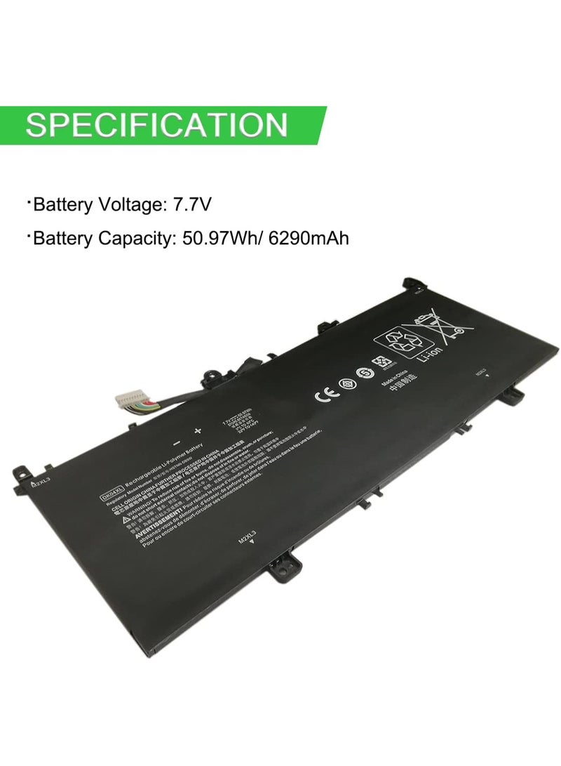 Terabyte بطارية DK04XL DK04050XL 7.7V متوافقة مع x360 13c، Chromebook Elite C1030، HSTNN-DB9W 50.97Wh 6290mAh - Image 3