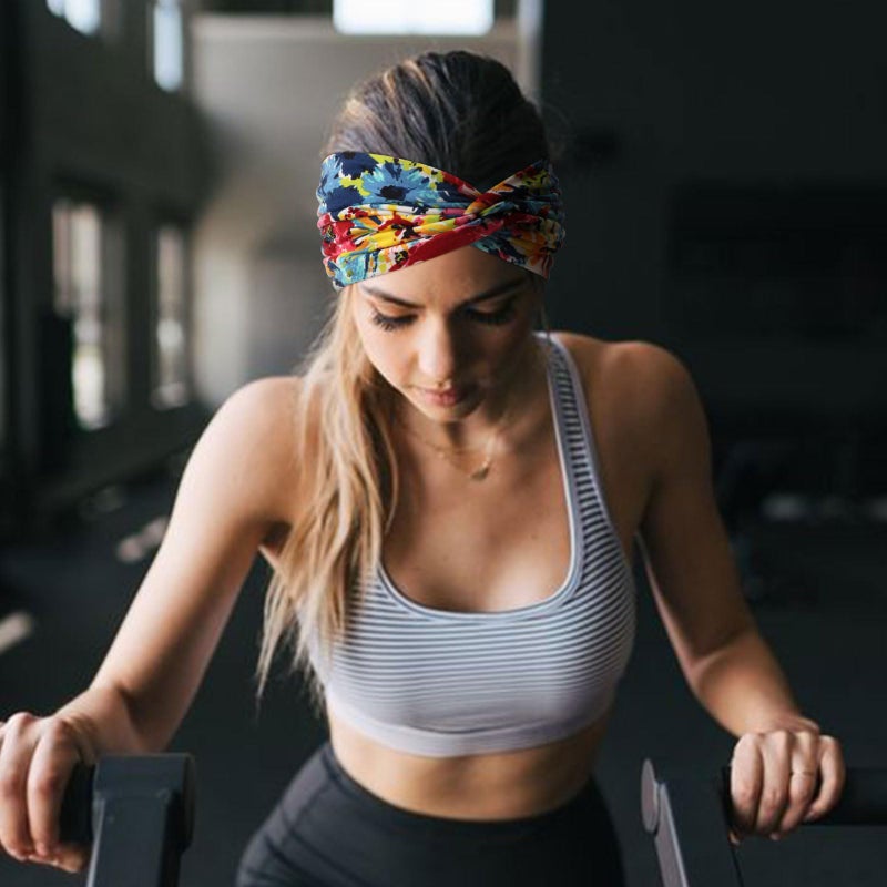 DRESHOW 4 Pack Turban Headbands for Women Wide Vintage Head Wraps Knotted Cute Hair Band Accessories - Image 2