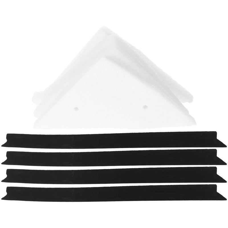 Window Squeegee Replacement Rubber Strip with Sponge Cloth for Glass Cleaning Maintenance - Image 2