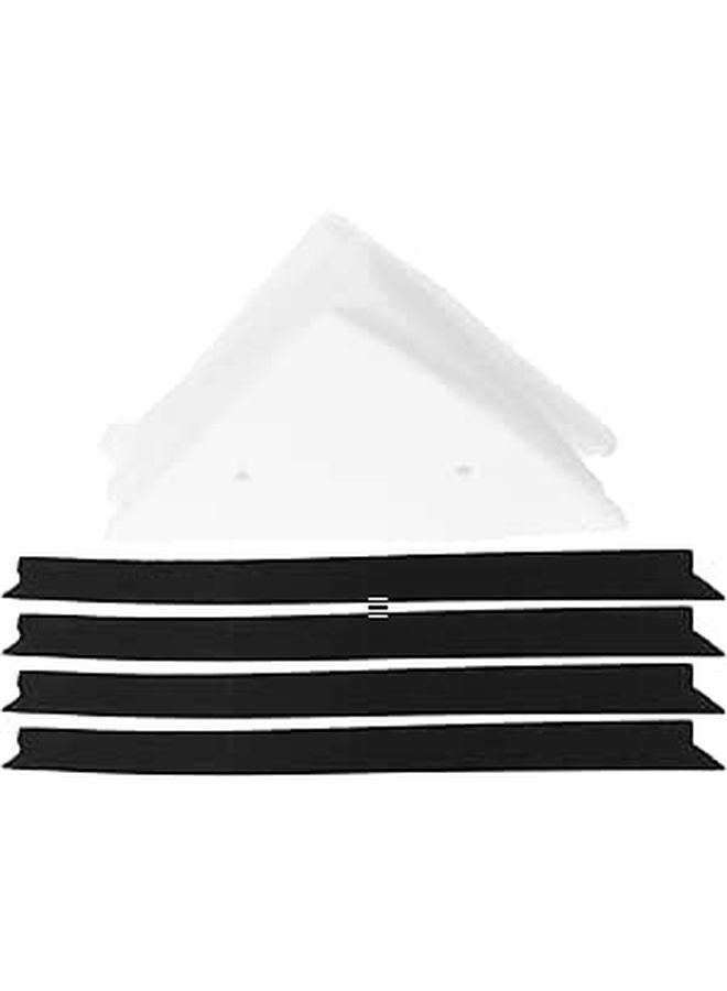 Window Squeegee Replacement Rubber Strip with Sponge Cloth for Glass Cleaning Maintenance - Image 1