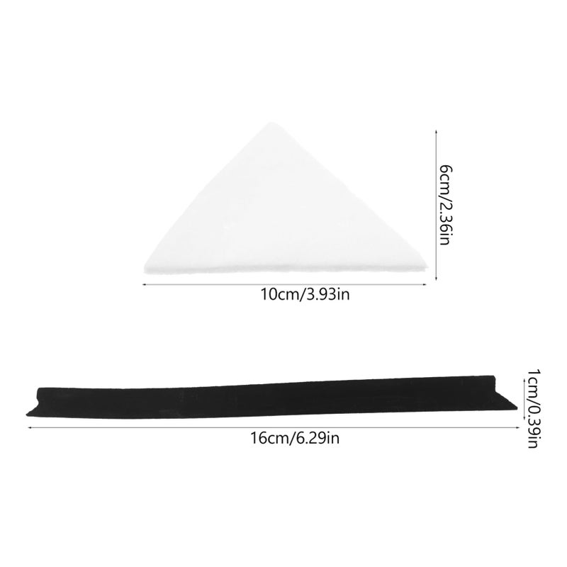 Window Squeegee Replacement Rubber Strip with Sponge Cloth for Glass Cleaning Maintenance - Image 3