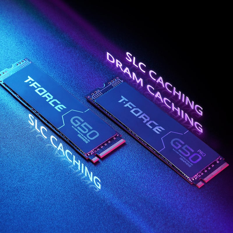 TEAMGROUP T-Force G50 512GB SLC Caching 3D TLC NAND NVMe InnoGrit PCIe Gen4x4 M.2 2280 Gaming SSD with Ultra-Thin Graphene Heat Spreader Works with PS5 Read/Write 5000/2500 MB/s TM8FFE512G0C129 - Image 4