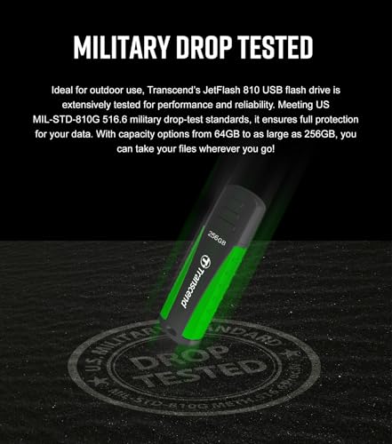 Transcend 64GB JetFlash 810 USB 3.0 Flash Drive (TS64GJF810) black - Image 4