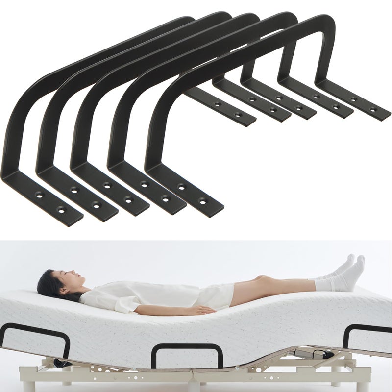 KOXHERO Mattress Retainer Bar Bracket Holder 5Pcs Keeping Mattress from Sliding for Foot of Platform Beds Adjustable Beds Rv Mattress Mattress Slide Stopper Mattress Gripper - Image 1