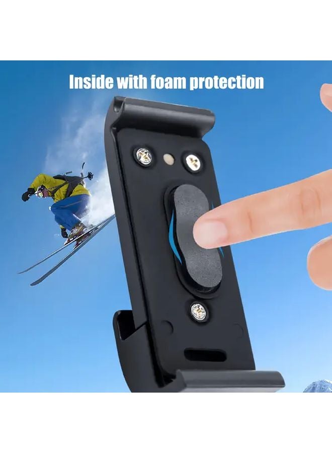 غطاء جانبي من البلاستيك ABS الأسود مع منفذ شحن لكاميرا هيرو 9 10 11 12 الرياضية - Image 4