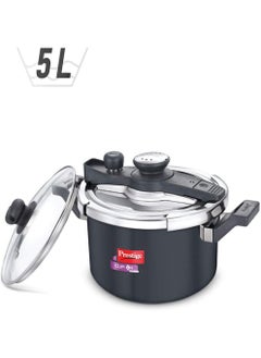 Prestige Prestige Svachh Clip-on 5 Litre Hard Anodised Pressure Cooker Black  - Image 1