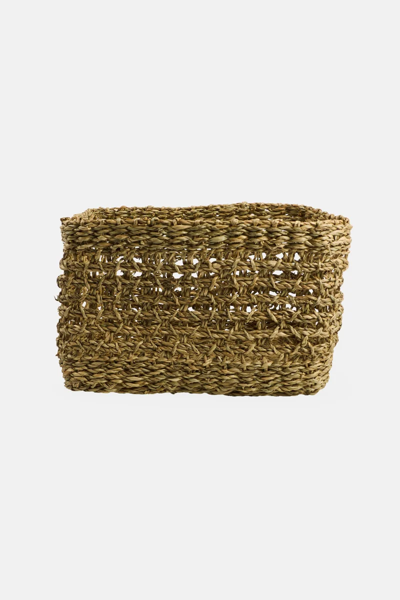 Muy Mucho Rattan Medium Storage Basket,Tan
