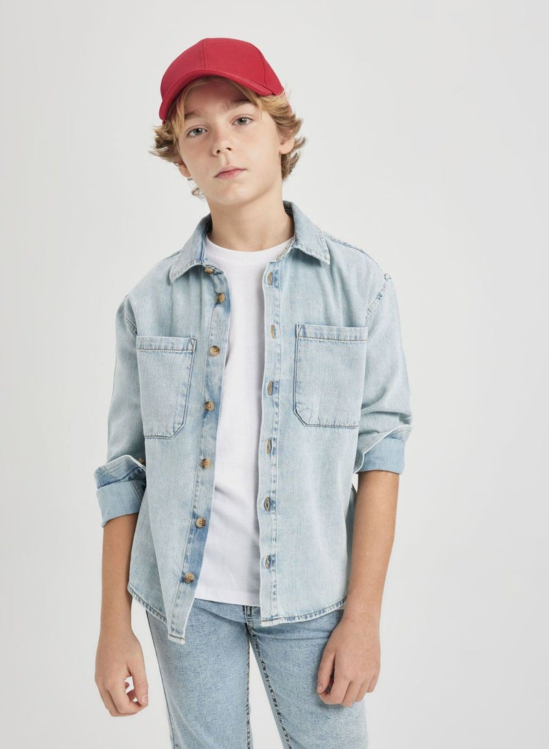 DeFacto Oversize Fit Long Sleeve Shirt  - Image 1