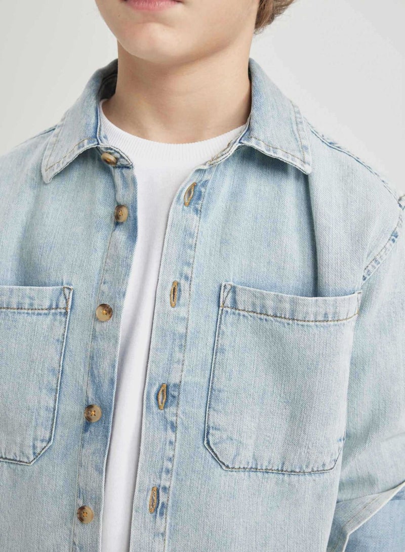 DeFacto Oversize Fit Long Sleeve Shirt  - Image 4
