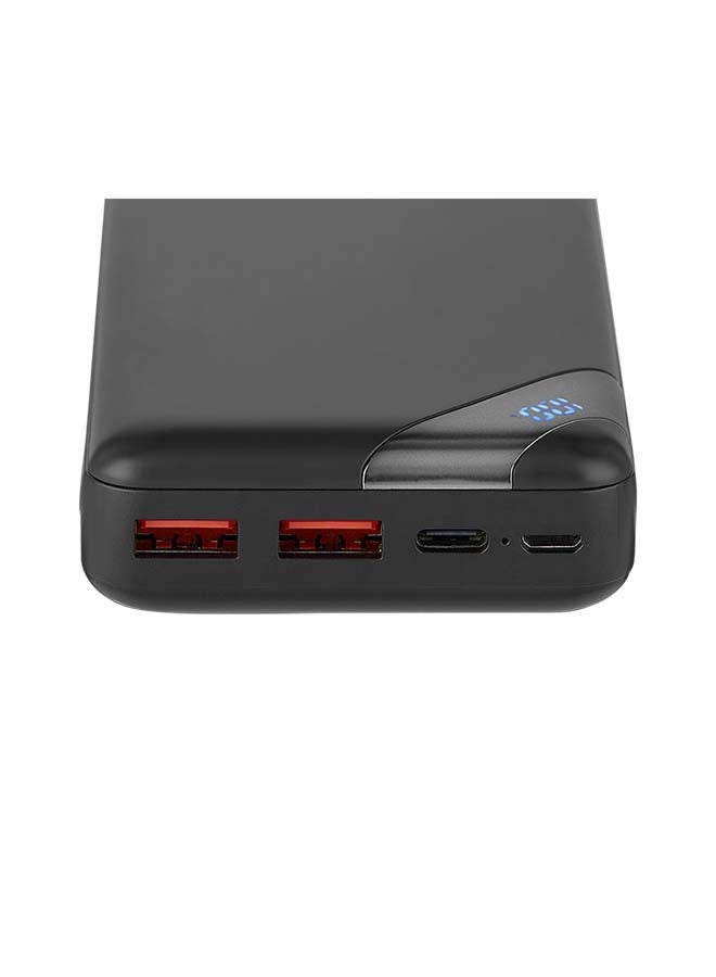 كايس مايت باور بنك فيول بسعة 20000 مللي أمبير في الساعة - مدخل ومخرج واحد نوع USB-C، مدخل واحد مايكرو USB  ومنفذي USB-A  بقدرة 18 وات أسود - Image 2