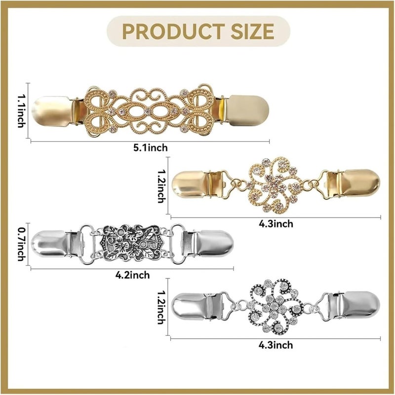 Cinch Clip Cinch Clip 6Pcs Back Sweater Shirt Clips Vintage Shawl for Variety of Shirts - Image 2