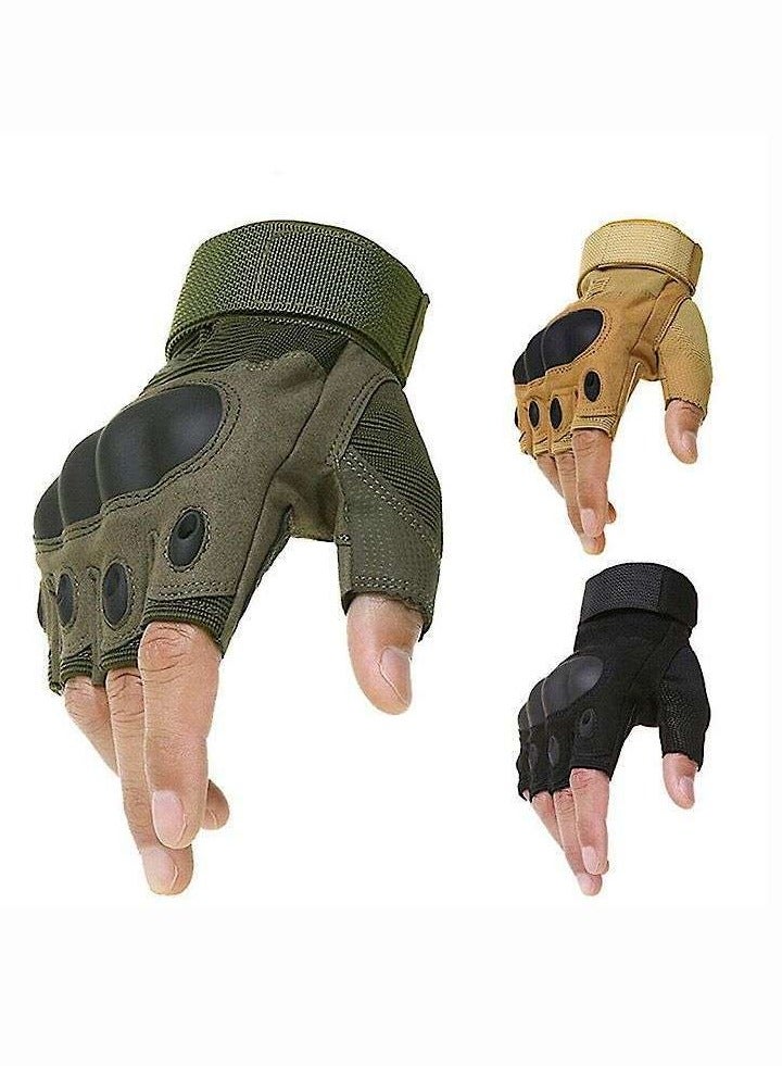 Generic Cycling Gloves1 Pair, Breathable Half Finger, Durable Fingerless Bike Gloves for Workout, Gym, Motorcycle, Hiking, Running | Assorted Color - Image 1