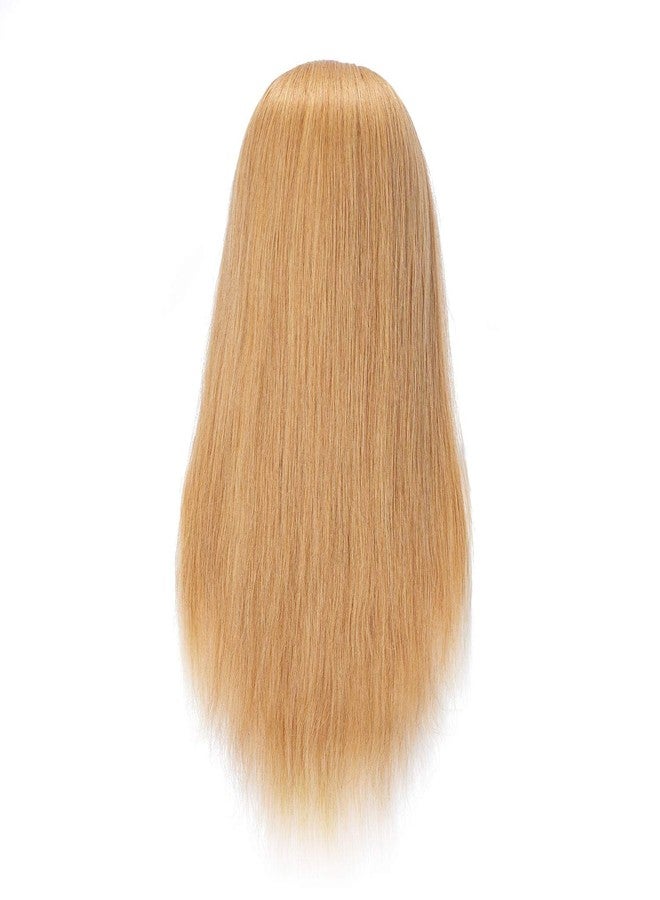 Hairingrid Mannequin Head 24"-26"100% Human Hair Hairdresser Cosmetology Mannequin Manikin Training Head Hair and Free Clamp Holder (R71906W2718H) - Image 5