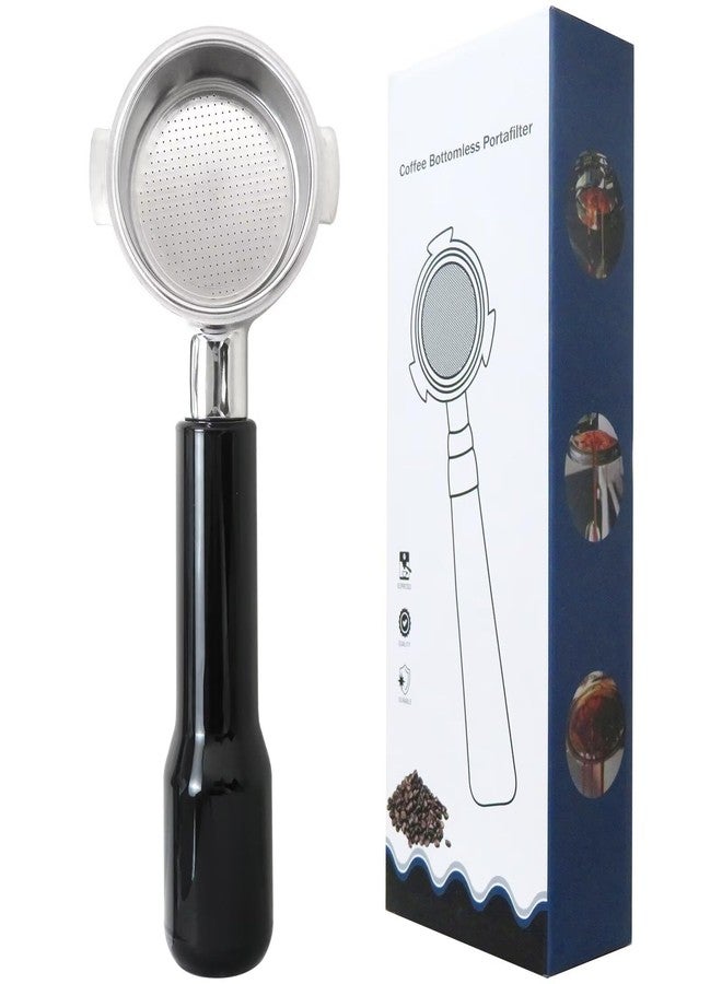 Misimain Upgraded 51mm Bottomless Portafilter 2 Ears for Delonghi ECP3420/BCO430/EC260 | Stainless Steel Filter Basket and ABS Handle - Image 1