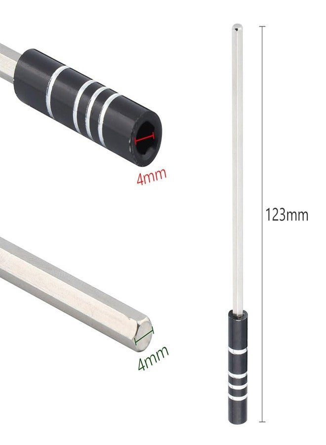 Louishy 3 Piece 5 inch Magnetic Metal Shaft Extension Bar Hex Shank Socket Adapter for 4mm Precision Screwdriver Bit Holder - Image 3
