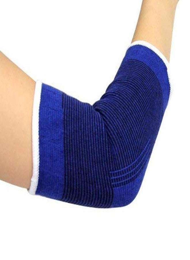 V3E Elbow Support Guard Pain Relief for Gym and Physical Activities 1 Pair Elbow Support (Blue) - Image 1
