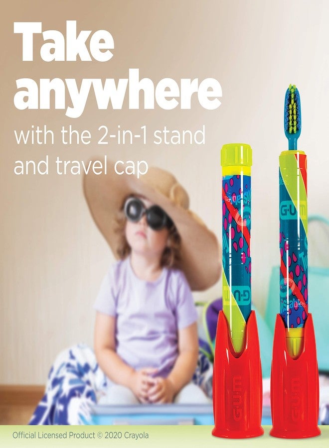 جم فرشاة أسنان للأطفال من كرايولا تويستابلز، برأس قابل للدوران، وشعيرات ناعمة، مناسبة للأعمار من 3 سنوات فما فوق. - Image 5
