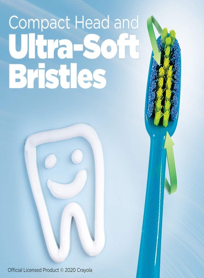 جم فرشاة أسنان للأطفال من كرايولا تويستابلز، برأس قابل للدوران، وشعيرات ناعمة، مناسبة للأعمار من 3 سنوات فما فوق. - Image 4