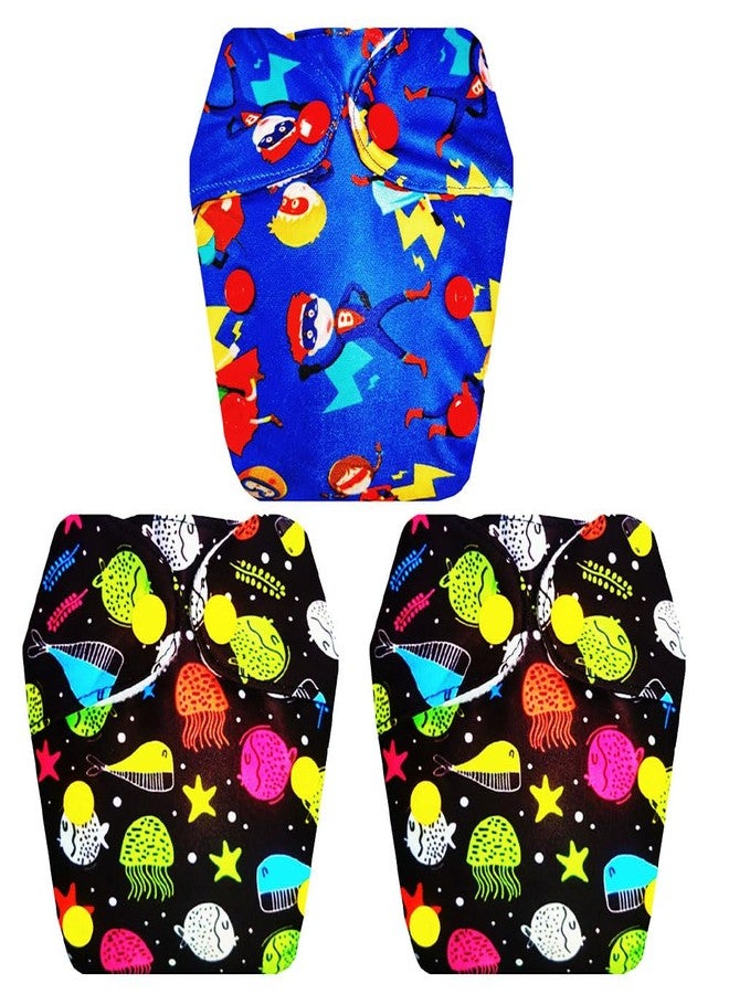 حفاضات قماشية فاخرة من دمبلدو للأطفال حديثي الولادة مع ماصة مدمجة (عبوة من 3 قطع) | ملائمة تمامًا | قابلة لإعادة الاستخدام والغسل | مناسبة للسفر | موثوق بها من قبل الأمهات | من 0 إلى 4 أشهر | للجنسين - Image 1