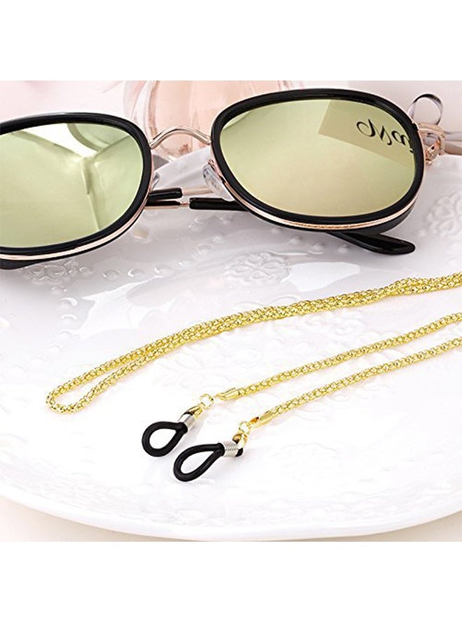3 Pieces Eyeglasses Chain Sunglass Neck Strap Holder with 6 Pcs Adjustable Rubber Ends Connectors，Sport Sunglass Retainer Holder Strap, Lanyard Rope Eyewear Retainer for Men and Women - Image 2