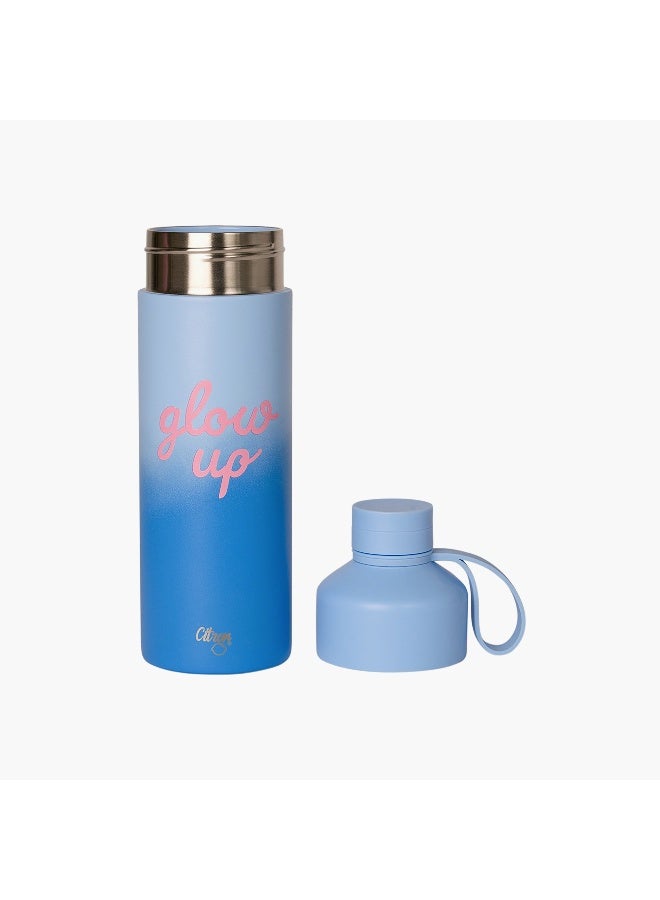 Citron Glow Up Collection Water Bottle-750 Ml-Twisting Lid- (304 Stainless Steel) Blue \ 7.9X27 - Image 3