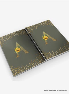 Stylizedd Designer A5 Spiral Notebook Memo Notepad Journal - Custom Monogram Initial Letter Mandala Floral Pattern Alphabet - Z - Pink  - Image 4