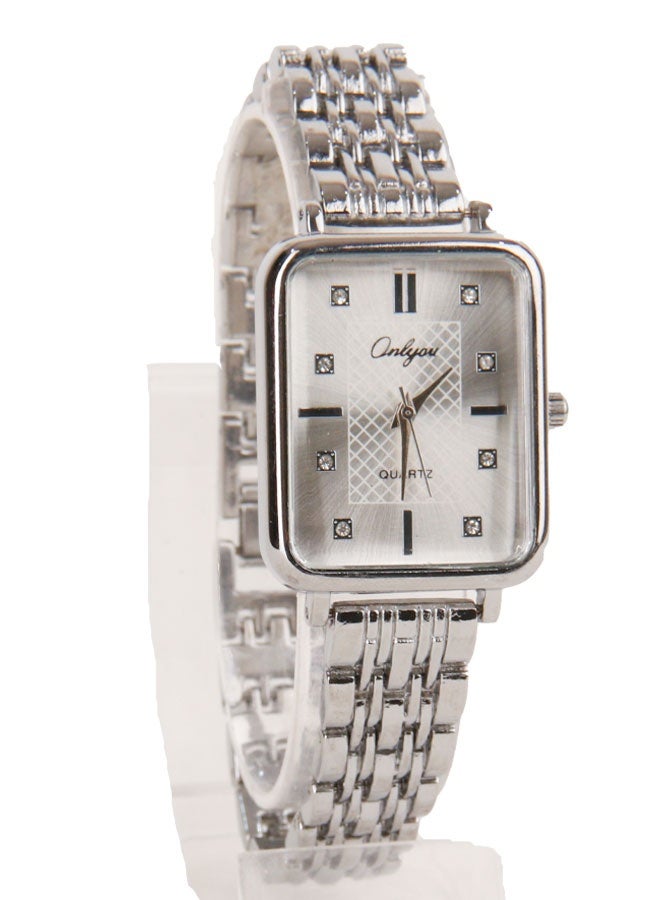 Onlyou Women’s Casual Watch, Silver Dial, Stainless Steel Material - Image 3