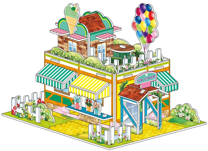 Diy Children'S New 3D Puzzle Model School Gift Paper Color Handmade Puzzle Toys Quality Assurance - Image 1