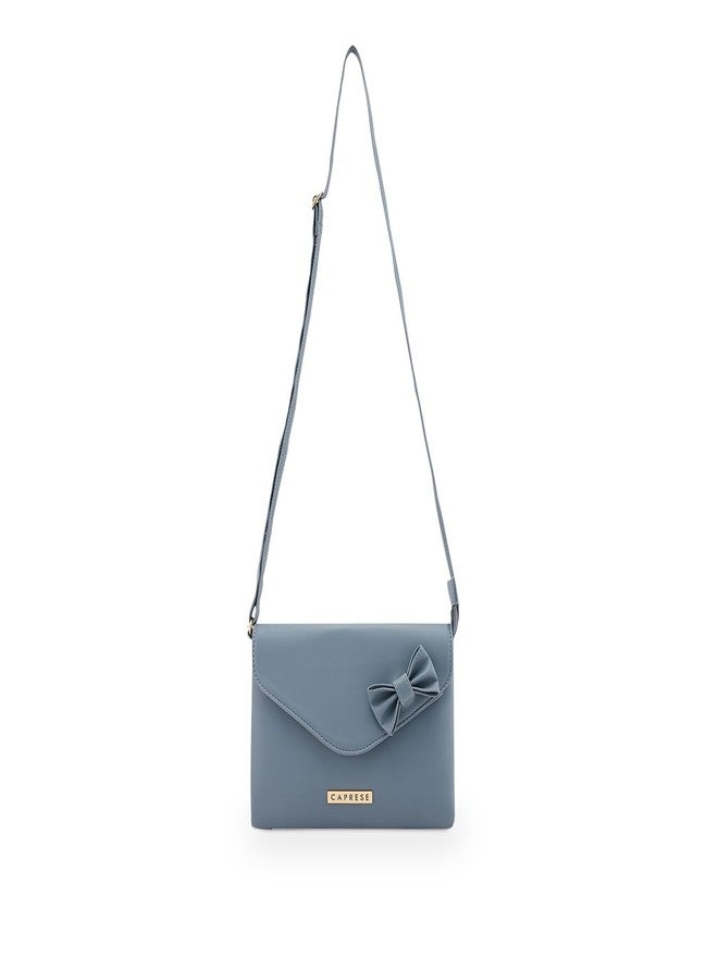 Caprese Rohde Bow Sling Small Blue Bag for Women|Adjustable Strap for Comfortable Wear|Stylish,Versatile Crossbody Bag for Everyday Use, Travel, and Special Occasions - Image 1