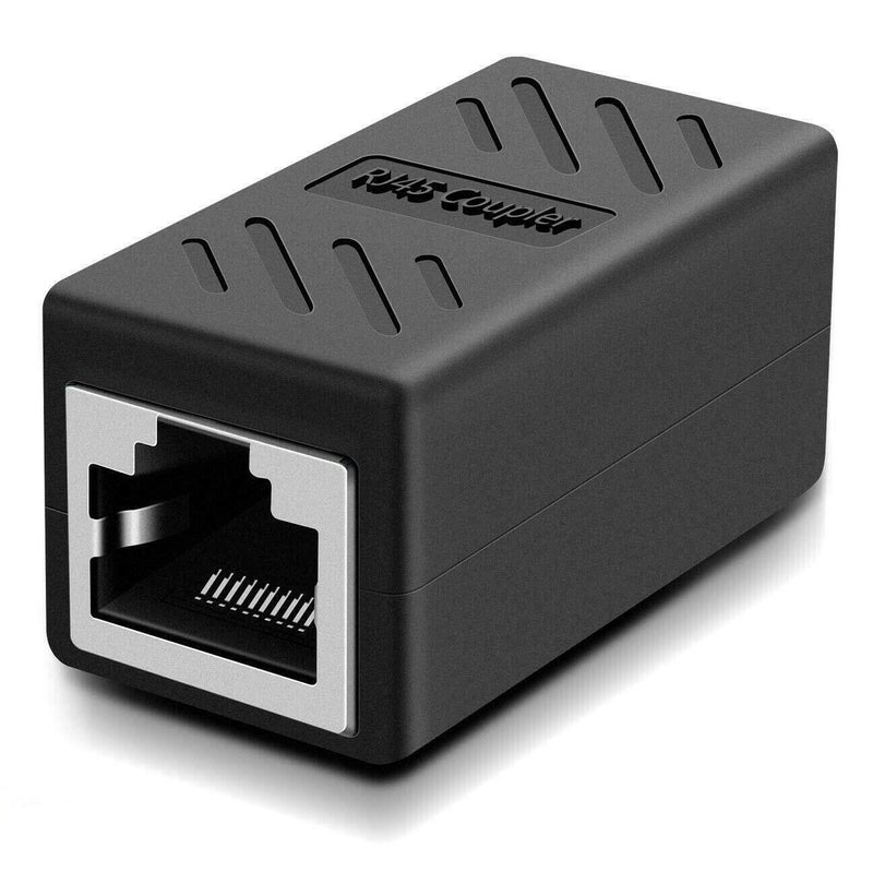 FEDUS Pack -1, RJ45 Coupler Ethernet Coupler Cat7, Cat6 Cat5e RJ45 8P8C Inline lan Coupler Ethernet Extender Adapter Adsl Extension Jointer Extending the Ethernet Cables Female to Female Connector - Image 1