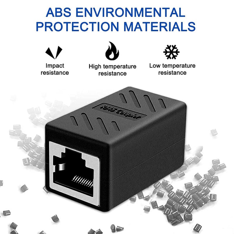 FEDUS Pack -1, RJ45 Coupler Ethernet Coupler Cat7, Cat6 Cat5e RJ45 8P8C Inline lan Coupler Ethernet Extender Adapter Adsl Extension Jointer Extending the Ethernet Cables Female to Female Connector - Image 3