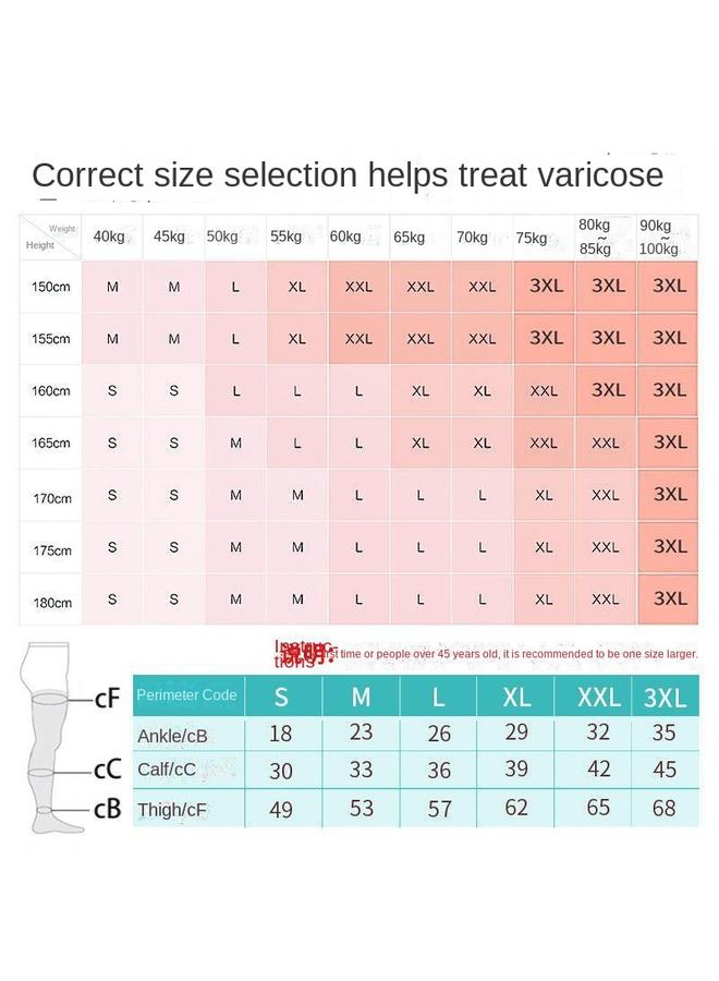 Bluejw Pressure Calf Socks Women's Gradient Elastic Compression Socks Secondary Pressure Socks In Long Tube Pants Shaped Leg Socks  - Image 3