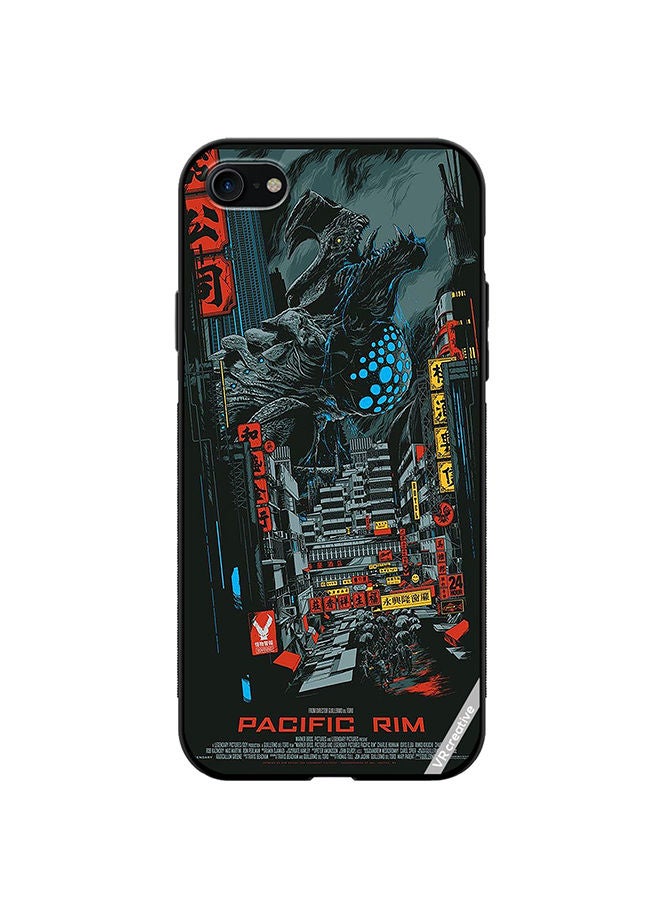VR CREATIVE Protective Case Cover For Apple iPhone SE (2022) Pacific Rim Design Multicolour - Image 1