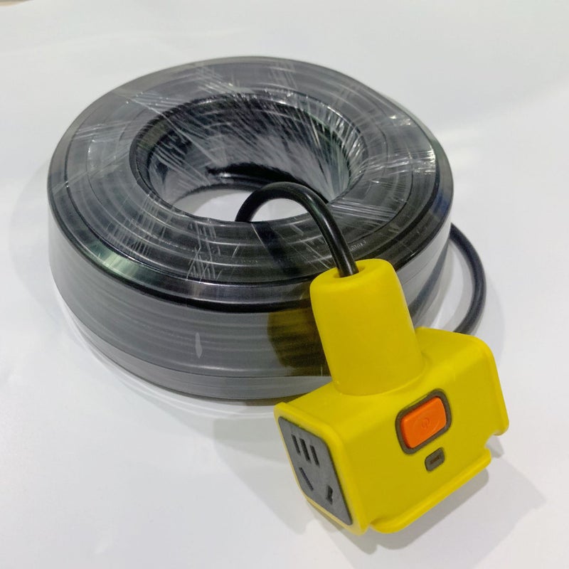 High-Power Extension Line Engineering Ground Towing Socket Anti-Fall Towing Board Site Wear-Resistant Wiring Board Plug-In And Plug-In - Image 2