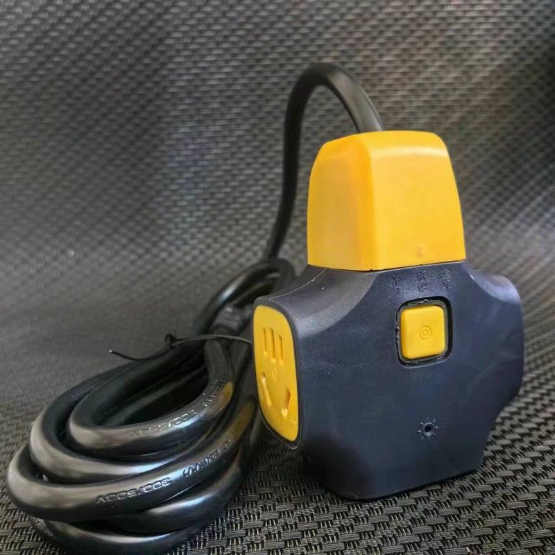 High-Power Extension Line Engineering Ground Towing Socket Anti-Fall Towing Board Site Wear-Resistant Wiring Board Plug-In And Plug-In - Image 1