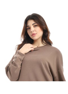 Coctail 8654-sweatshirt-brown  - Image 4