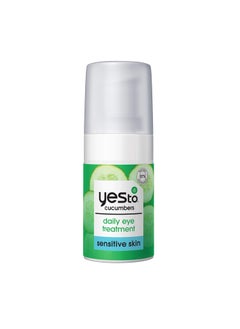 Yes To Yes To Cucumber Daily Eye Treatment Moisturizing QuickAbsorbing Treatment For UnderEye Skin To DePuff  Hydrate With Caffeine Compound  Evodia Fruit Extract Natural  Cruelty Free 05 Fl Oz 