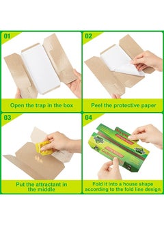 GREEN KILLER 10 Pack Roach Catcher Sticky Cockroach Bait Traps Glue Cockroach Killer Bug Insect Pest Control for Indoor Home Office School Child and Pet Friendly  - Image 3