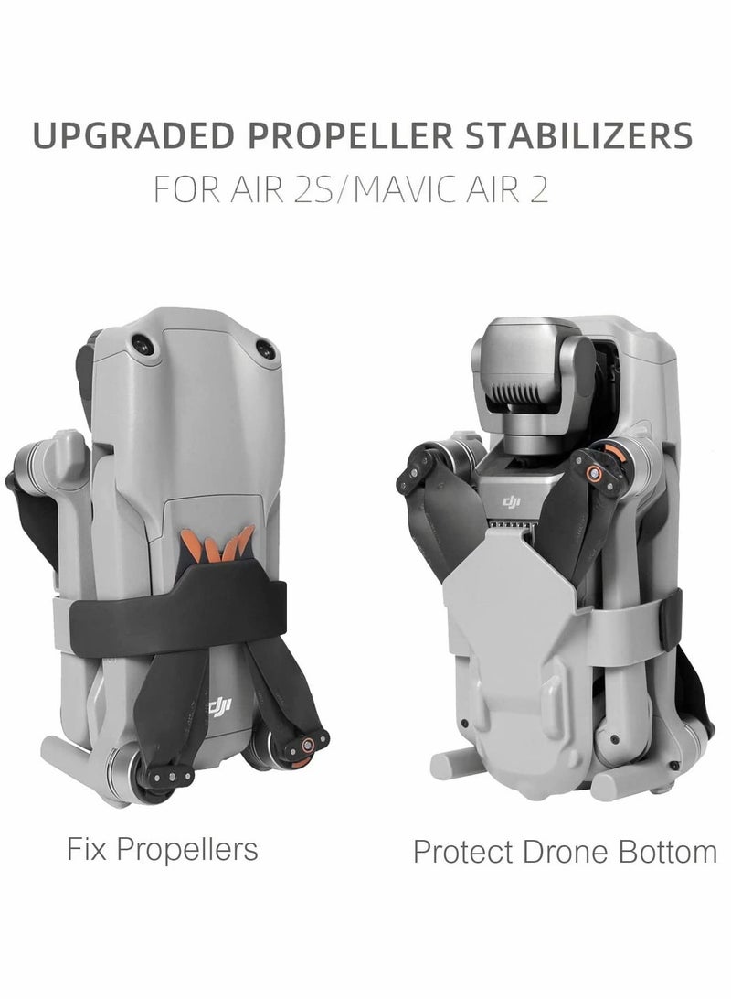 SYOSI Propellers Accessories, Propeller Holder, for DJI Air 2S/ Mavic Air 2 Accessories, Props Blades Fixator Stabilizer for DJI Mavic Air 2/Air 2s (Black) - Image 2